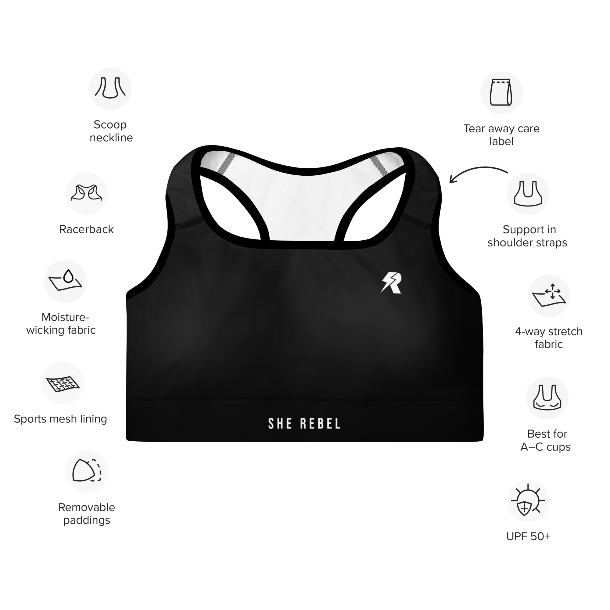 Minimalist Print Sports Bra